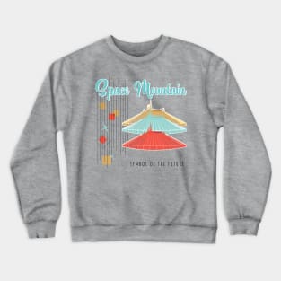 Space Mtn - Mid Century Modern - The Symbol of the Future Crewneck Sweatshirt